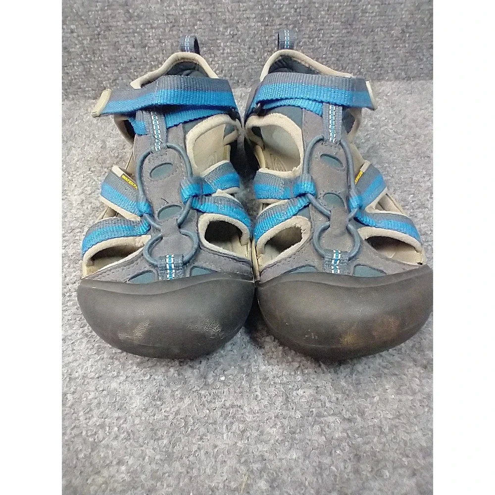 Keen Newport H2 Kids Sandals Blue Gray Waterproof Hiking Water Shoes Big‎ Kid 5